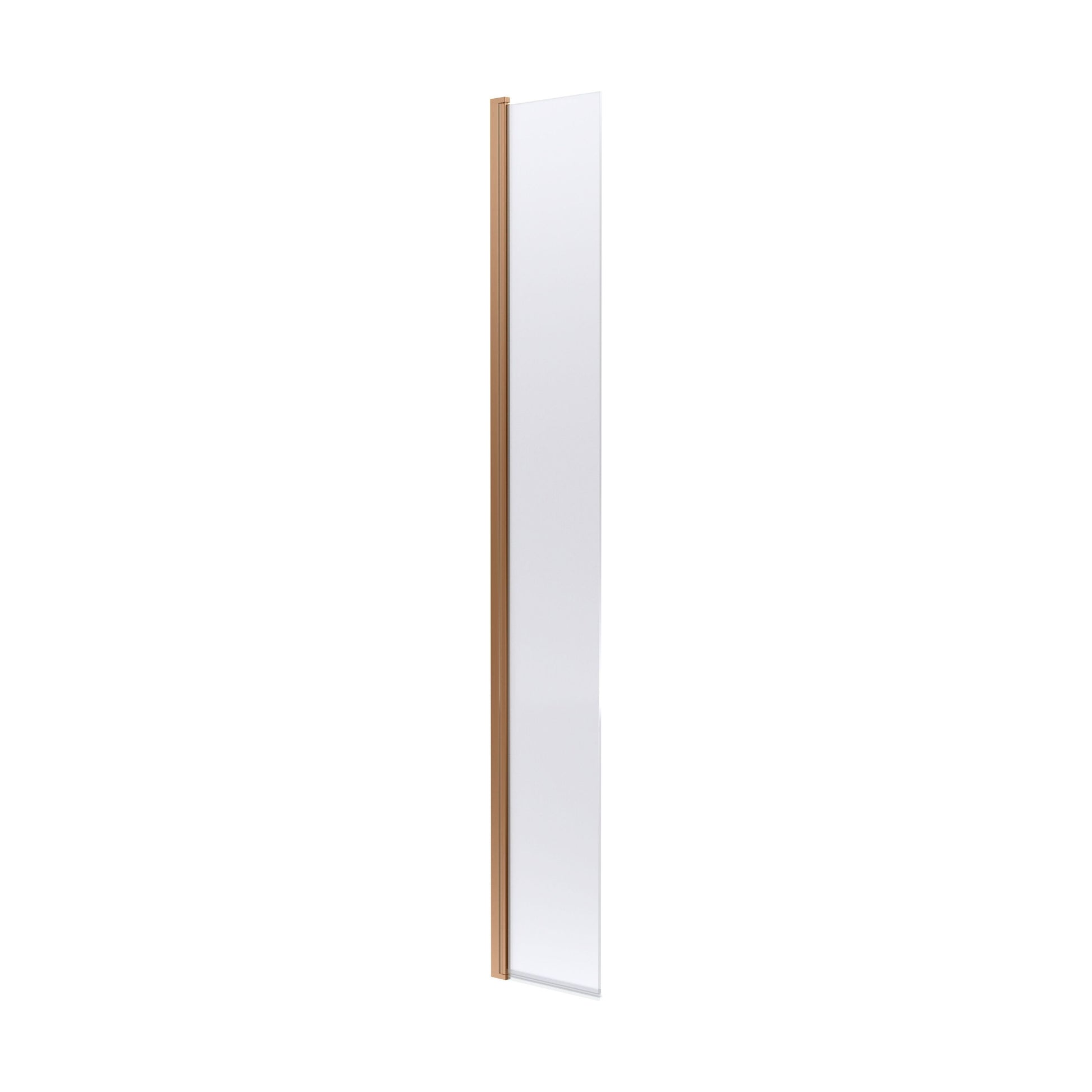 [BESOBB30HC] Balterley Contemporary Bathroom 8mm Glass Hinged Flipper Return Screen, Brushed Brass, 1950 x 322 x 27mm - Cutout