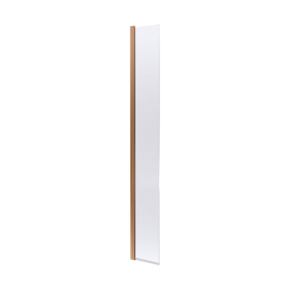 [BESOBB30HC] Balterley Contemporary Bathroom 8mm Glass Hinged Flipper Return Screen, Brushed Brass, 1950 x 322 x 27mm - Cutout
