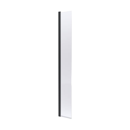 [BESOBP30HC] Balterley Contemporary Bathroom 8mm Glass Hinged Flipper Return Screen, Matt Black, 1950 x 322 x 27mm - Cutout