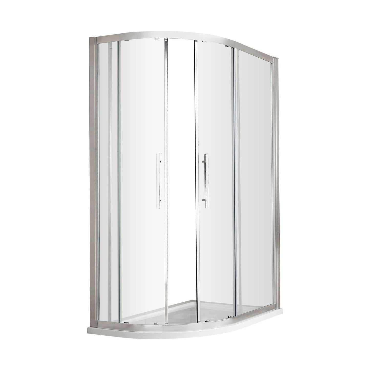[BESOQ129] Sonic 8mm Toughened Safety Glass Offset Quadrant Shower Enclosure - Multiple Sizes Available - Cutout