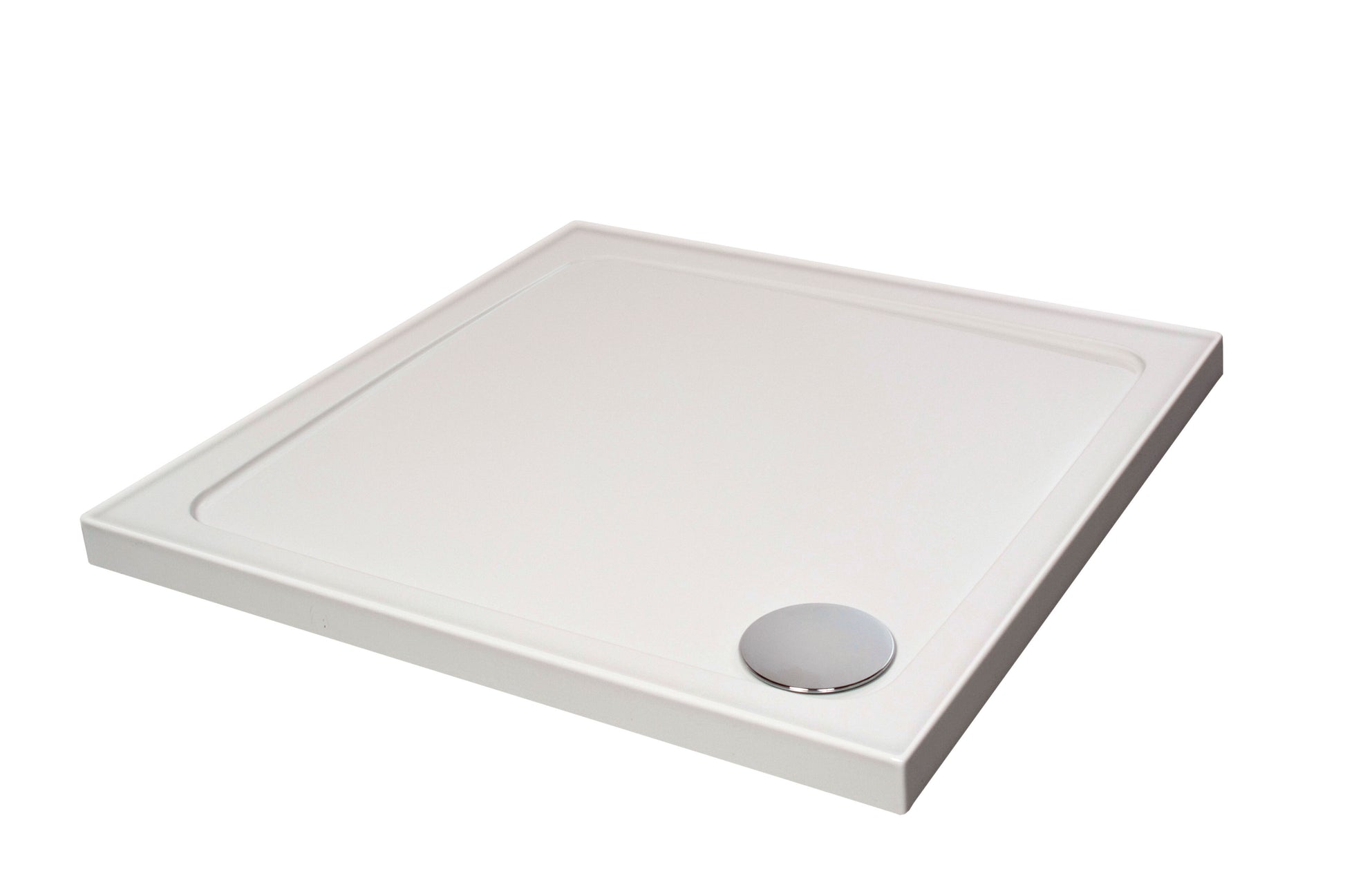 [BET2504U] Stone Tray 900x900 Incl Upstands White - Cutout