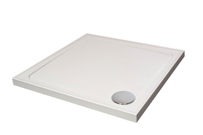 [BET2504U] Stone Tray 900x900 Incl Upstands White - Cutout