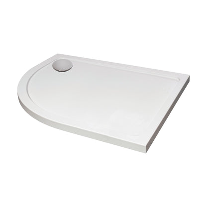 [BETASP1080QL] Bathroom Offset Quadrant Shower Tray, Anti-Slip - Choice of Size and Orientation - Cutout