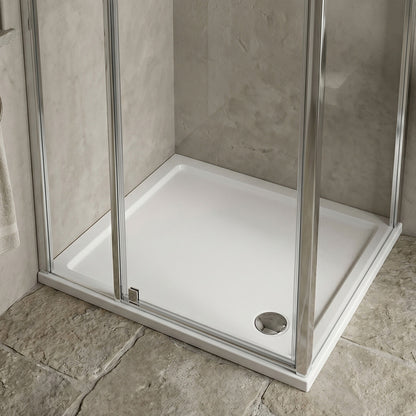 [BETR009] Premium Rectangular Shower Tray, 40mm Profile, White - Choice of Size - Silo