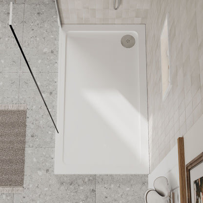 [BETR011] Balterley Shower Tray Modern Rectangular 40mm Profile Slimline, White or Grey - Multiple Sizes Available - Lifestyle 1