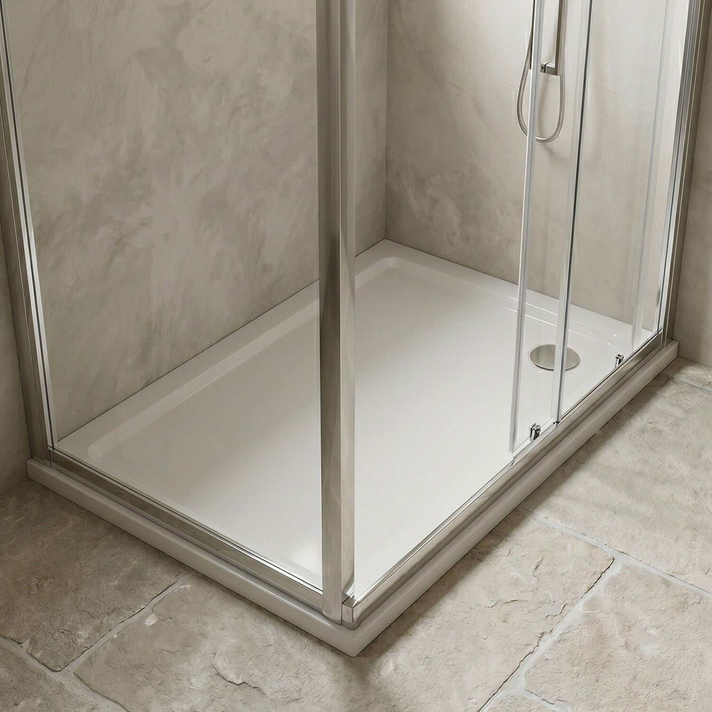 [BETR014] Premium Rectangular Shower Tray, 40mm Profile, White - Choice of Size - Silo
