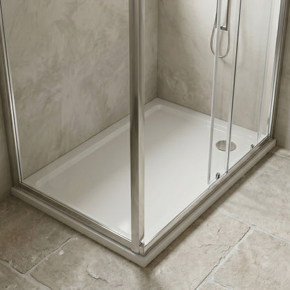 [BETR014] Premium Rectangular Shower Tray, 40mm Profile, White - Choice of Size - Silo