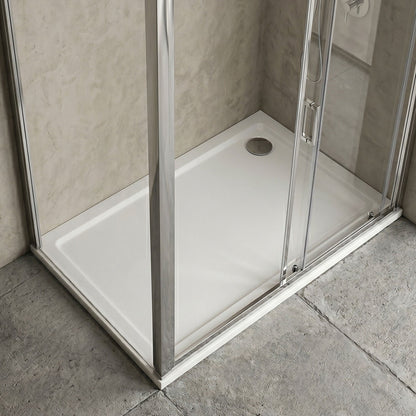 [BETR016] Balterley Shower Tray Modern Rectangular 40mm Profile Slimline, White or Grey - Multiple Sizes Available - Silo