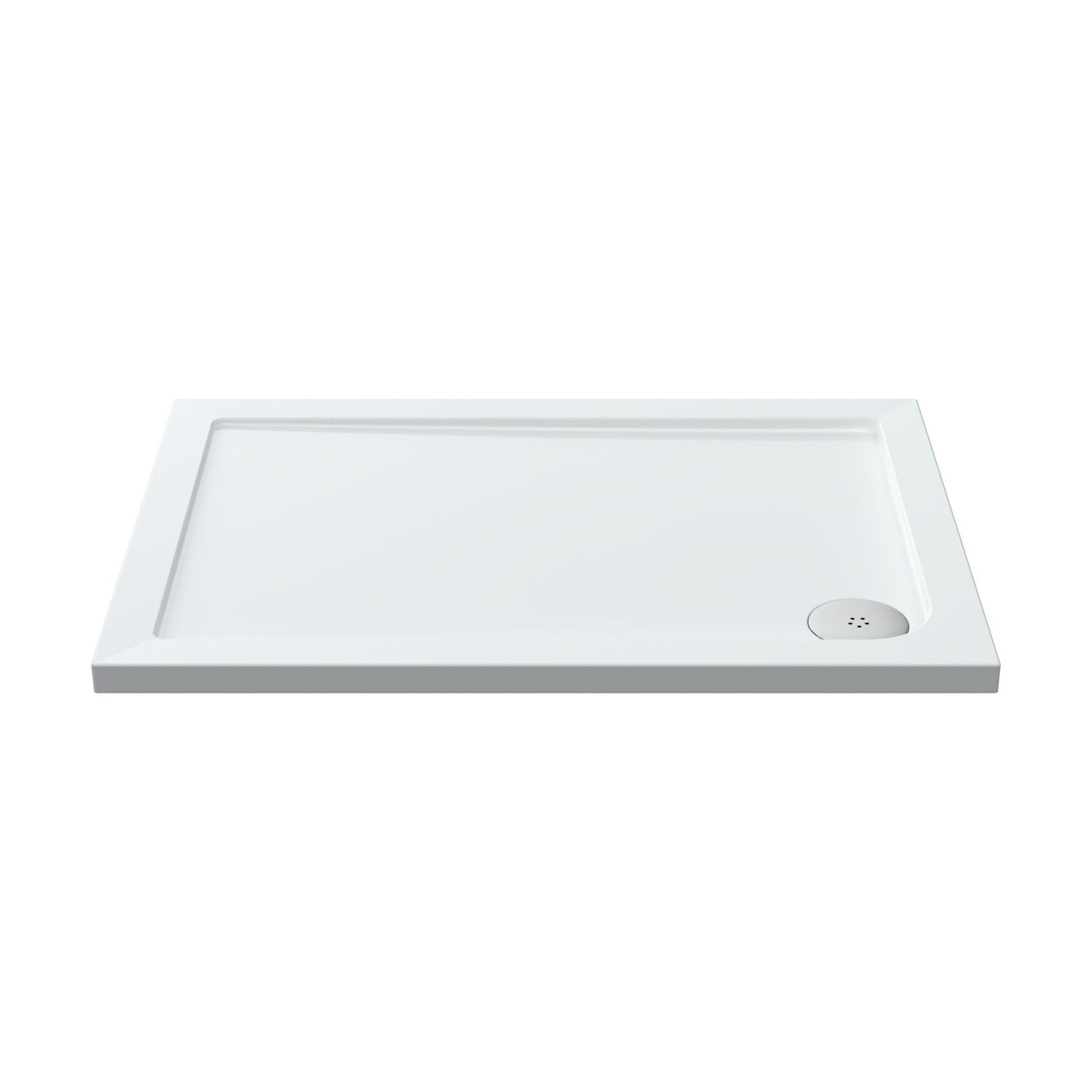 [BETR021] Balterley Shower Tray Modern Rectangular 40mm Profile Slimline, White or Grey - Multiple Sizes Available - Cutout