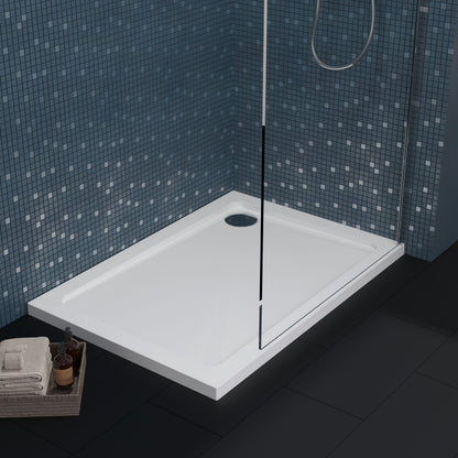 [BETR021] Balterley Shower Tray Modern Rectangular 40mm Profile Slimline, White or Grey - Multiple Sizes Available - Lifestyle 1