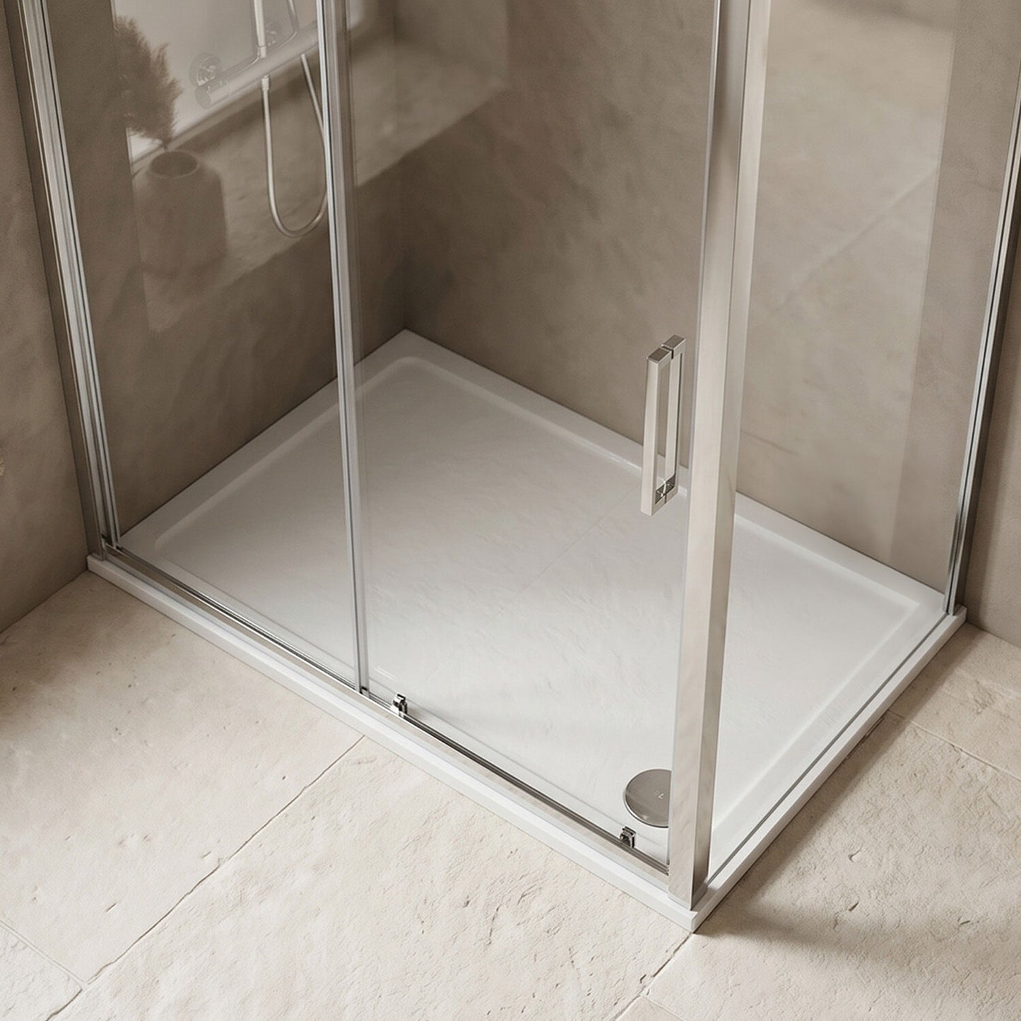 [BETR021] Premium Rectangular Shower Tray, 40mm Profile, White - Choice of Size - Silo