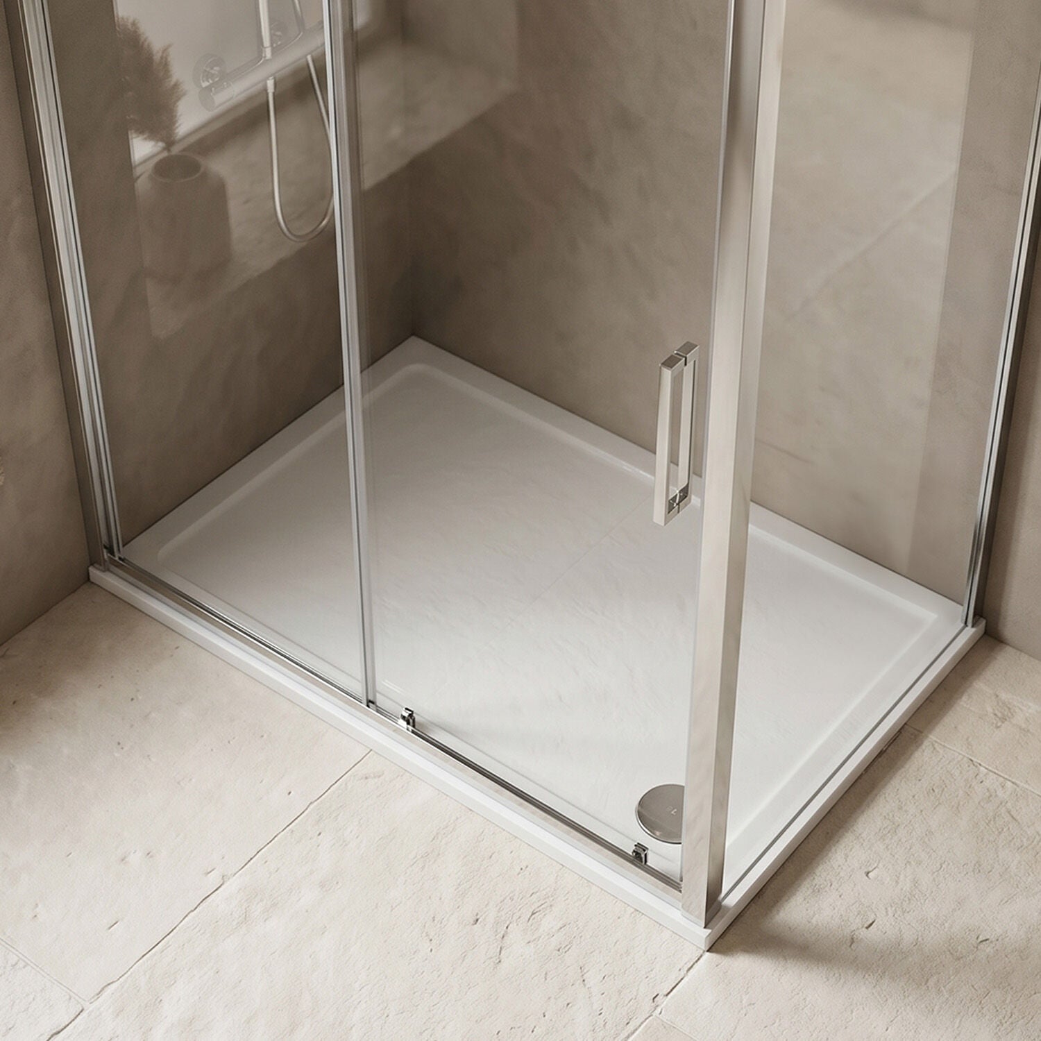 [BETR021] Premium Rectangular Shower Tray, 40mm Profile, White - Choice of Size - Silo