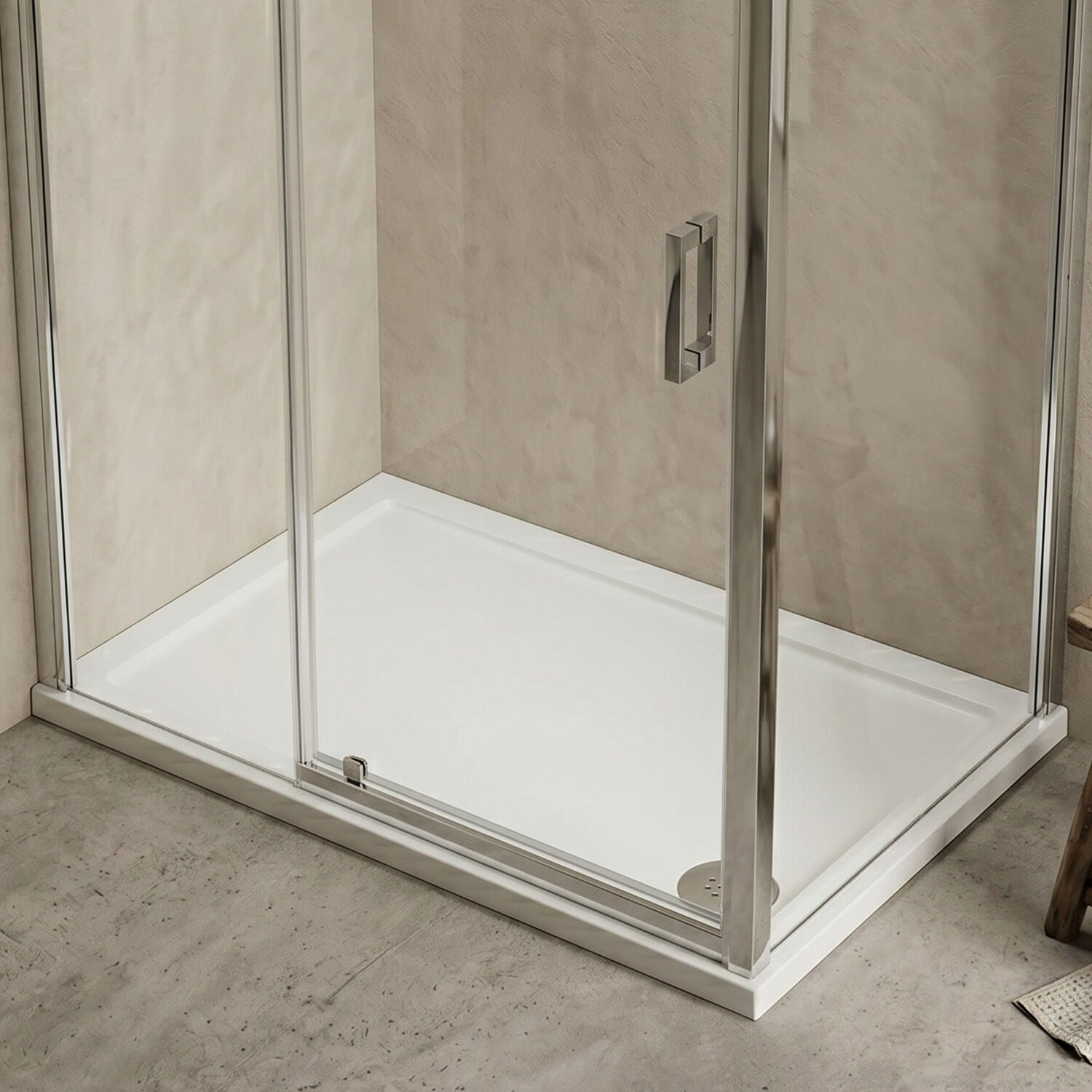 [BETR022] Premium Rectangular Shower Tray, 40mm Profile, White - Choice of Size - Silo