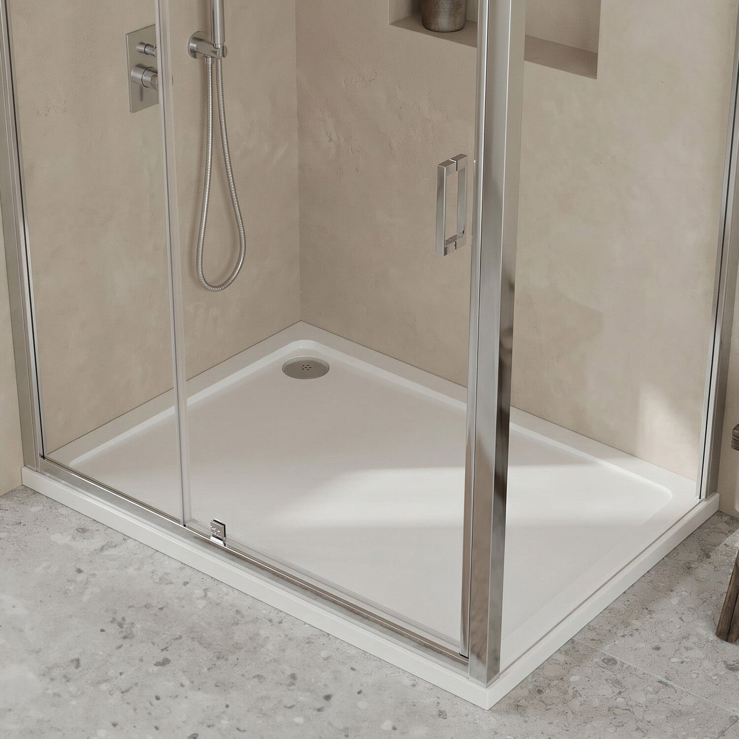 [BETR024] Premium Rectangular Shower Tray, 40mm Profile, White - Choice of Size - Silo