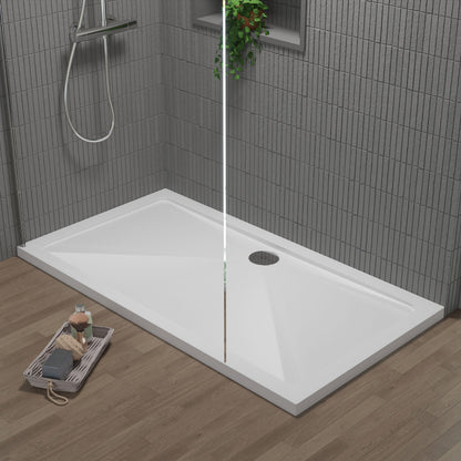 [BETR028] Balterley Shower Tray Modern Rectangular 40mm Profile Slimline, White or Grey - Multiple Sizes Available - Lifestyle 1