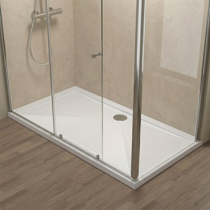 [BETR028] Premium Rectangular Shower Tray, 40mm Profile, White - Choice of Size - Silo