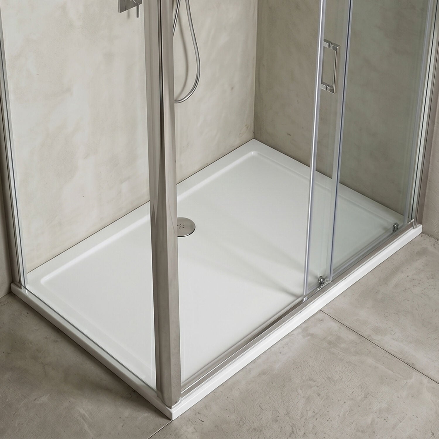 [BETR031] Balterley Shower Tray Modern Rectangular 40mm Profile Slimline, White or Grey - Multiple Sizes Available - Silo