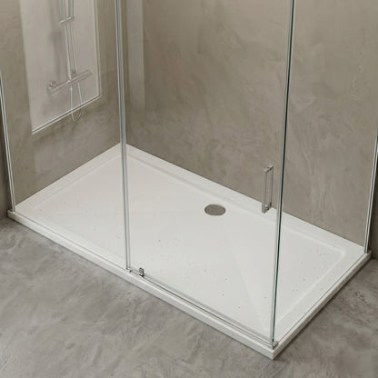 [BETR052] Premium Rectangular Shower Tray, 40mm Profile, White - Choice of Size - Silo