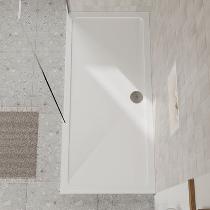 [BETR063] Balterley Shower Tray Modern Rectangular 40mm Profile Slimline, White or Grey - Multiple Sizes Available - Lifestyle 1