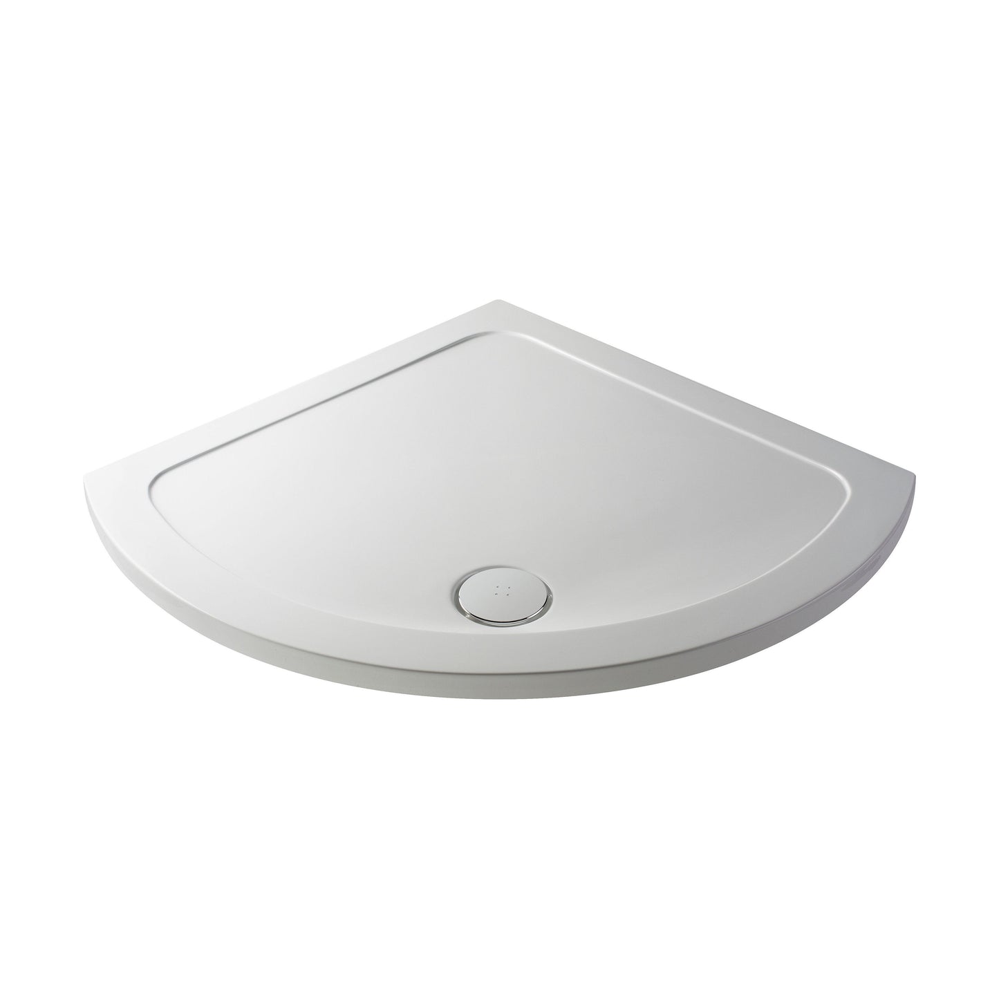[BETR090] 914mm Premium Single Entry Shower Tray - White - Cutout
