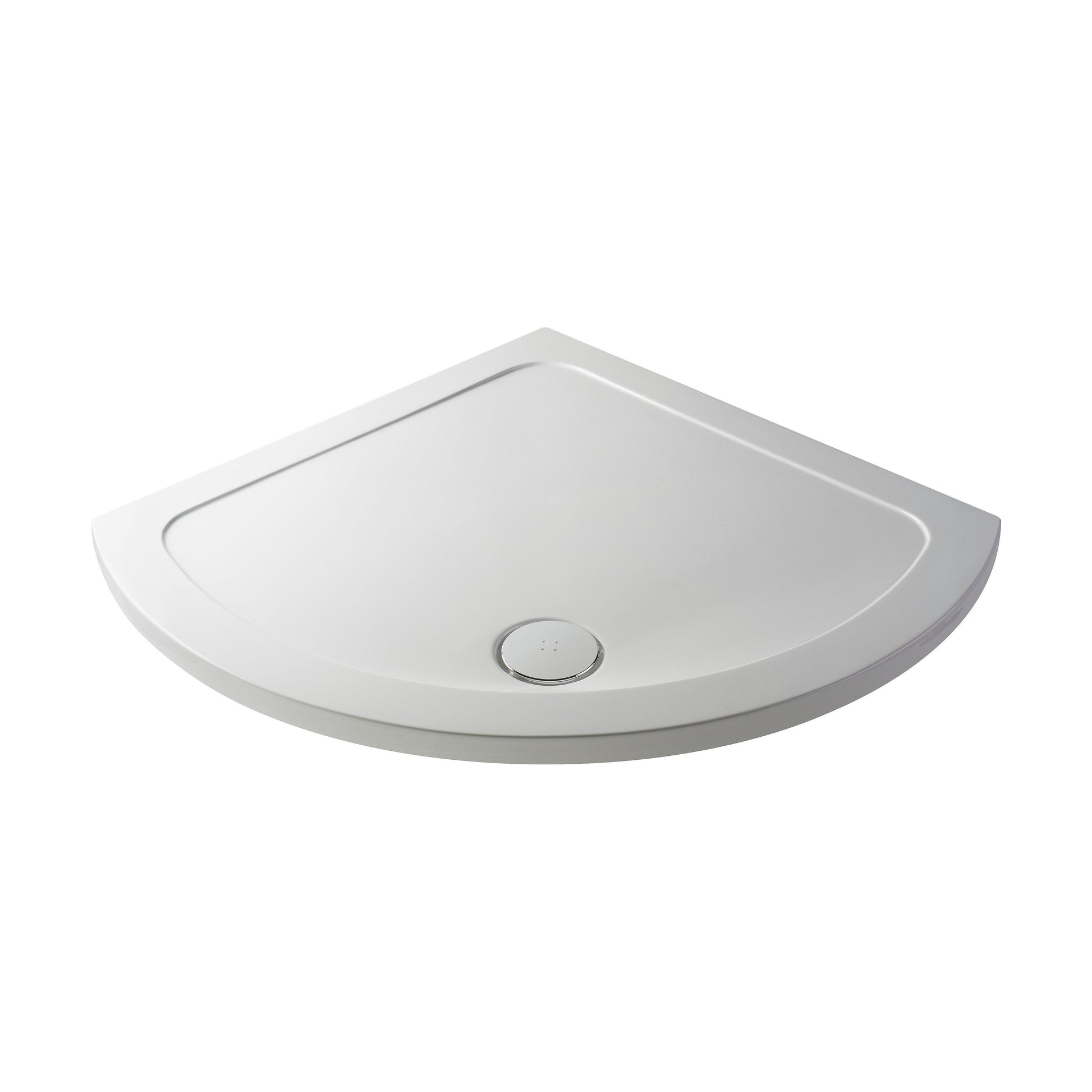 [BETR090] 914mm Premium Single Entry Shower Tray - White - Cutout