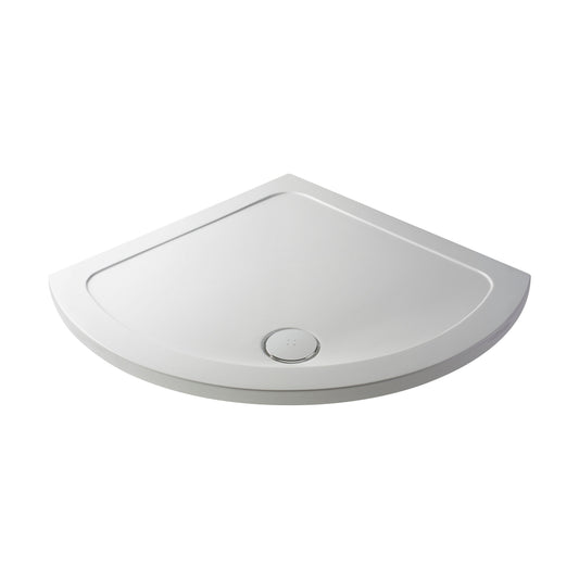 [BETR090] 914mm Premium Single Entry Shower Tray - White - Cutout
