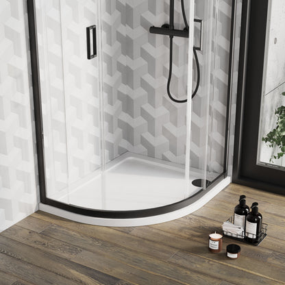 [BETR101] Balterley Shower Tray Modern Offset Quadrant Shower Tray, Left or Right Hand - Choice of Size and Finish - Lifestyle 2