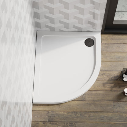 [BETR103] Balterley Shower Tray Modern Offset Quadrant Shower Tray, Left or Right Hand - Choice of Size and Finish - Lifestyle 1