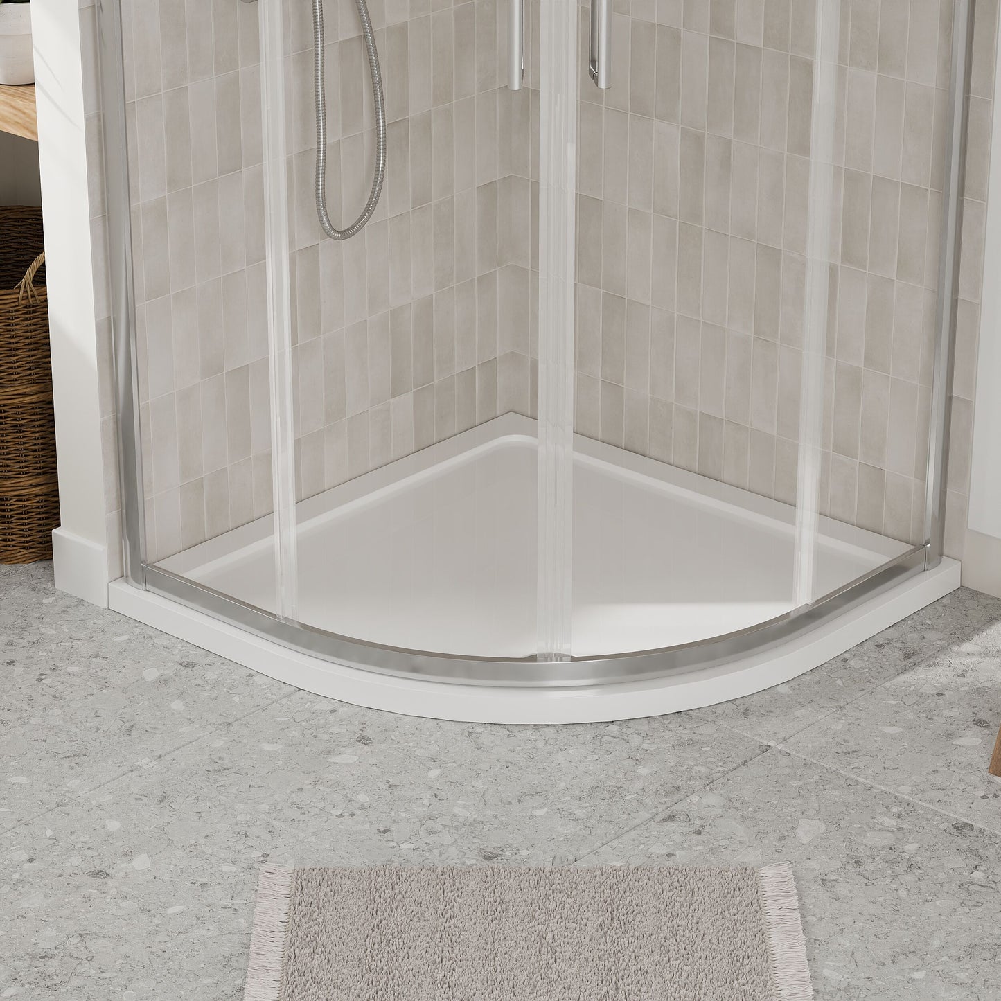 [BETR106] Balterley Shower Tray Quadrant, 40mm Profile Design - Choice of Size and Colour - Lifestyle 2