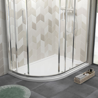 [BETR111] Balterley Shower Tray Modern Offset Quadrant Shower Tray, Left or Right Hand - Choice of Size and Finish - Lifestyle 1