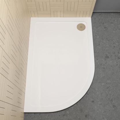 [BETR112] Balterley Shower Tray Modern Offset Quadrant Shower Tray, Left or Right Hand - Choice of Size and Finish - Lifestyle 2