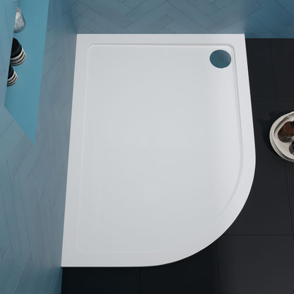 [BETR114] Balterley Shower Tray Modern Offset Quadrant Shower Tray, Left or Right Hand - Choice of Size and Finish - Lifestyle 2