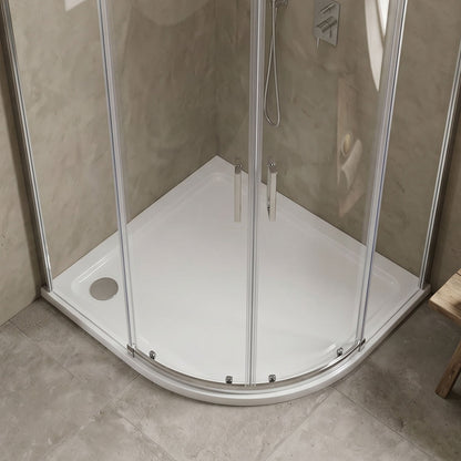 [BETR115] Balterley Shower Tray Modern Offset Quadrant Shower Tray, Left or Right Hand - Choice of Size and Finish - Silo