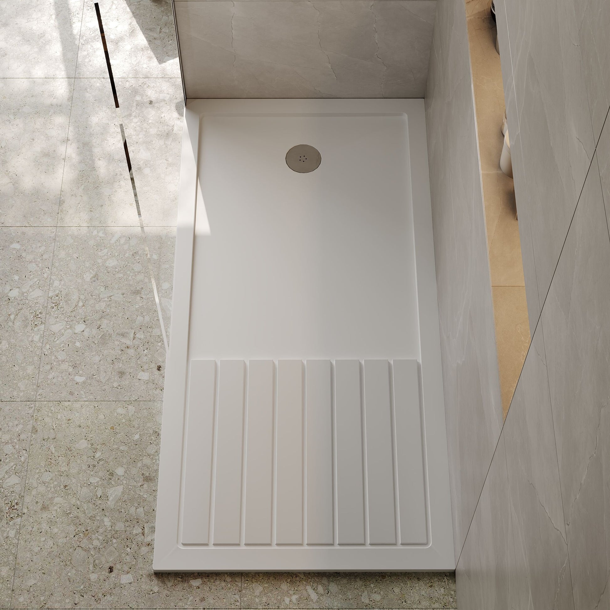[BETR1680] Premium Walk-In Shower Tray - Choice of Size and Colour - Lifestyle 2