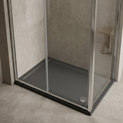 [BETR71008] Balterley Shower Tray Modern Rectangular 40mm Profile Slimline, Slate Grey - Multiple Sizes Available - Silo