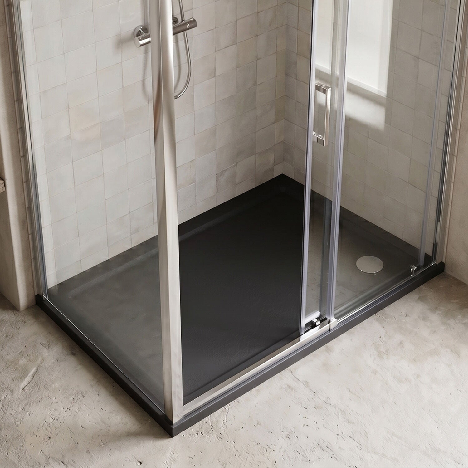 [BETR71009] Balterley Shower Tray Modern Rectangular 40mm Profile Slimline, Slate Grey - Multiple Sizes Available - Silo