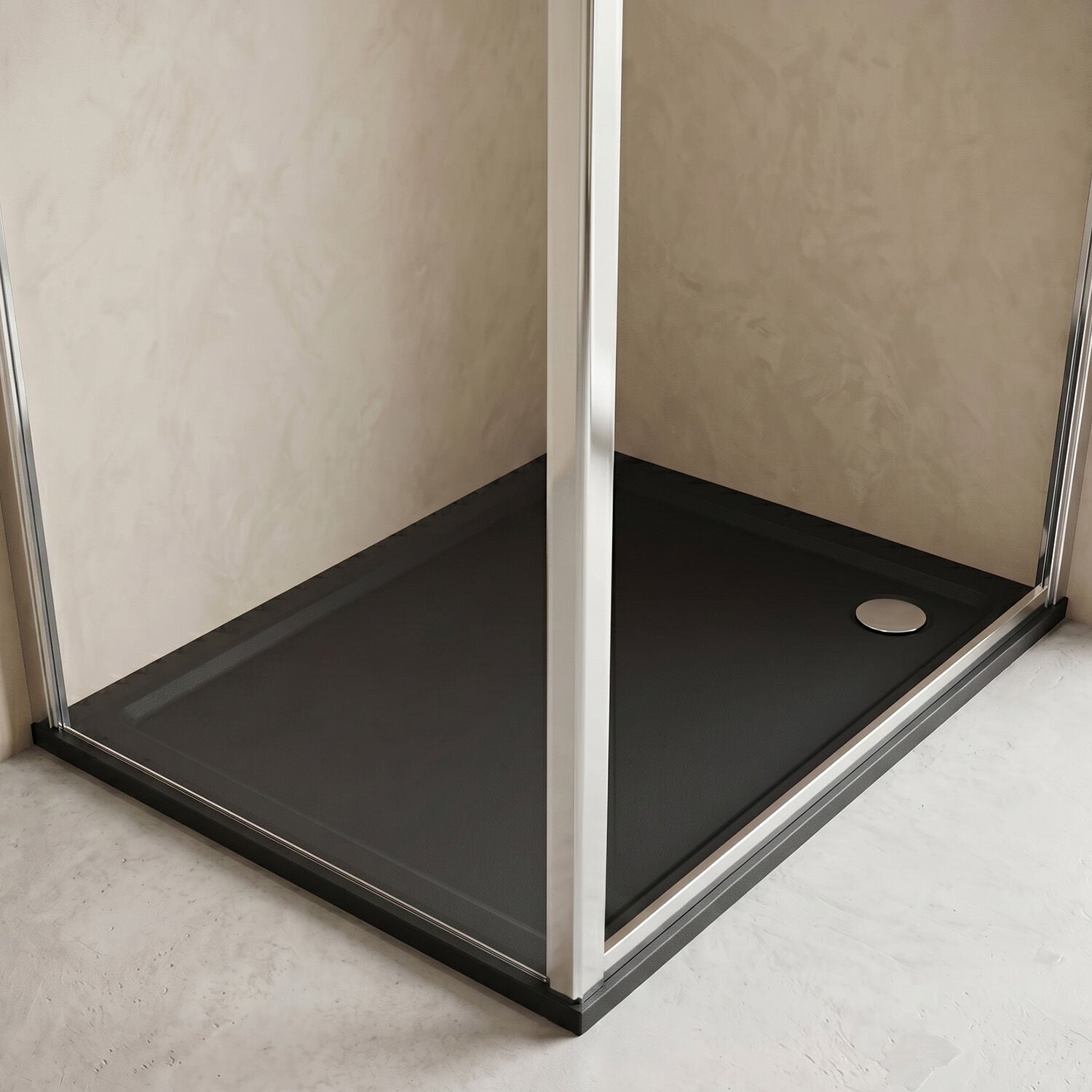 [BETR71013] Balterley Shower Tray Modern Rectangular 40mm Profile Slimline, Slate Grey - Multiple Sizes Available - Silo