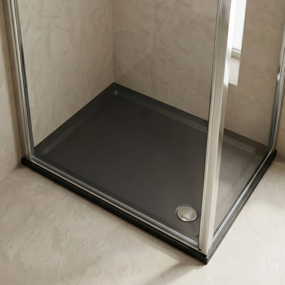 [BETR71016] Balterley Shower Tray Modern Rectangular 40mm Profile Slimline, Slate Grey - Multiple Sizes Available - Silo