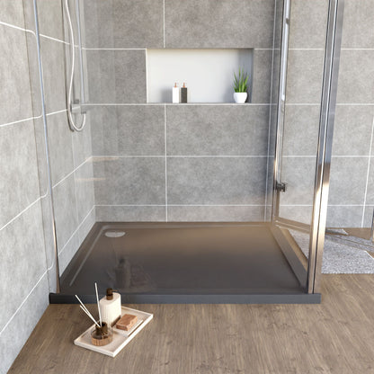 [BETR71019] Balterley Shower Tray Modern Rectangular 40mm Profile Slimline, White or Grey - Multiple Sizes Available - Lifestyle 1