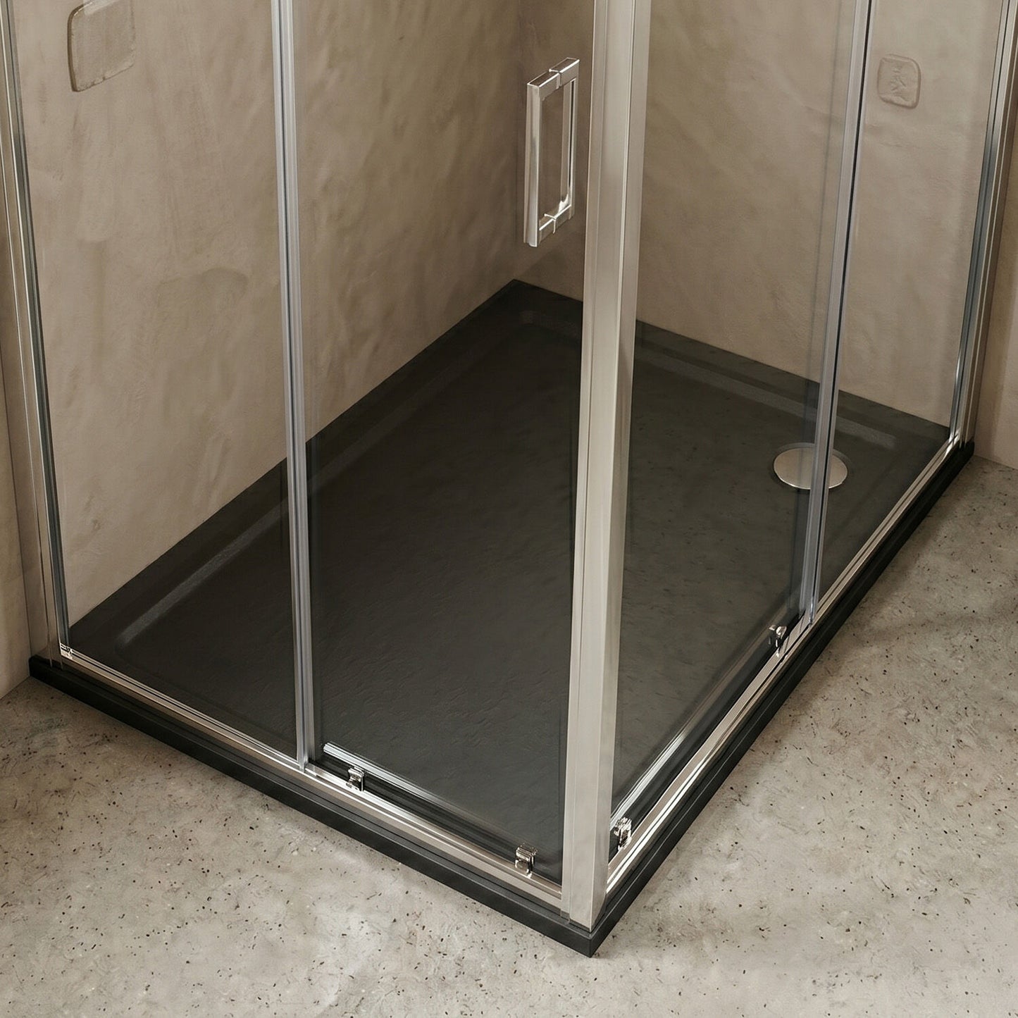 [BETR71019] Balterley Shower Tray Modern Rectangular 40mm Profile Slimline, Slate Grey - Multiple Sizes Available - Silo