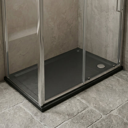 [BETR71024] Balterley Shower Tray Modern Rectangular 40mm Profile Slimline, Slate Grey - Multiple Sizes Available - Silo