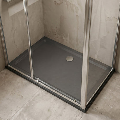 [BETR71025] Balterley Shower Tray Modern Rectangular 40mm Profile Slimline, Slate Grey - Multiple Sizes Available - Silo