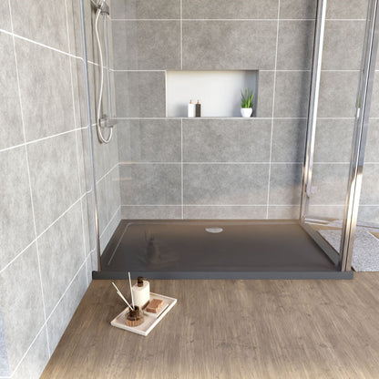 [BETR71028] Balterley Shower Tray Modern Rectangular 40mm Profile Slimline, White or Grey - Multiple Sizes Available - Lifestyle 1