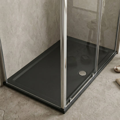 [BETR71028] Balterley Shower Tray Modern Rectangular 40mm Profile Slimline, Slate Grey - Multiple Sizes Available - Silo