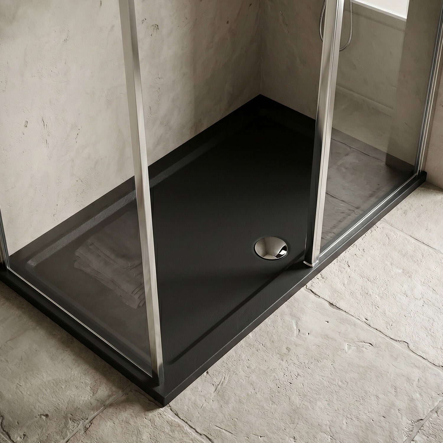 [BETR71031] Balterley Shower Tray Modern Rectangular 40mm Profile Slimline, Slate Grey - Multiple Sizes Available - Silo