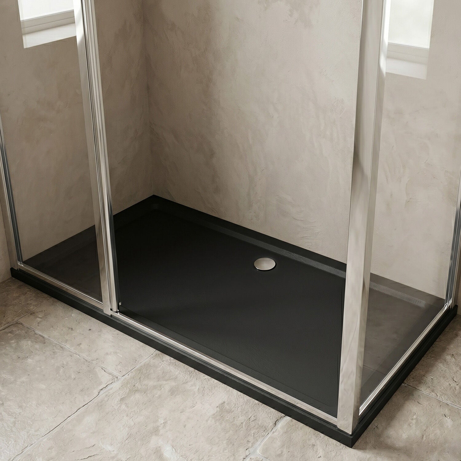 [BETR71032] Balterley Shower Tray Modern Rectangular 40mm Profile Slimline, Slate Grey - Multiple Sizes Available - Silo