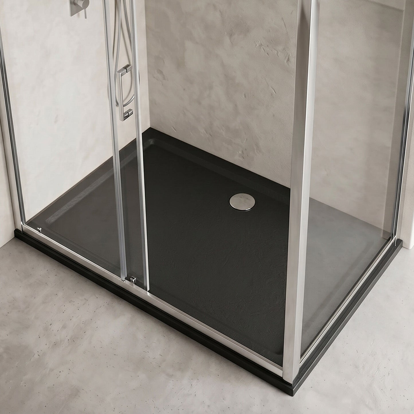 [BETR71044] Balterley Shower Tray Modern Rectangular 40mm Profile Slimline, Slate Grey - Multiple Sizes Available - Silo