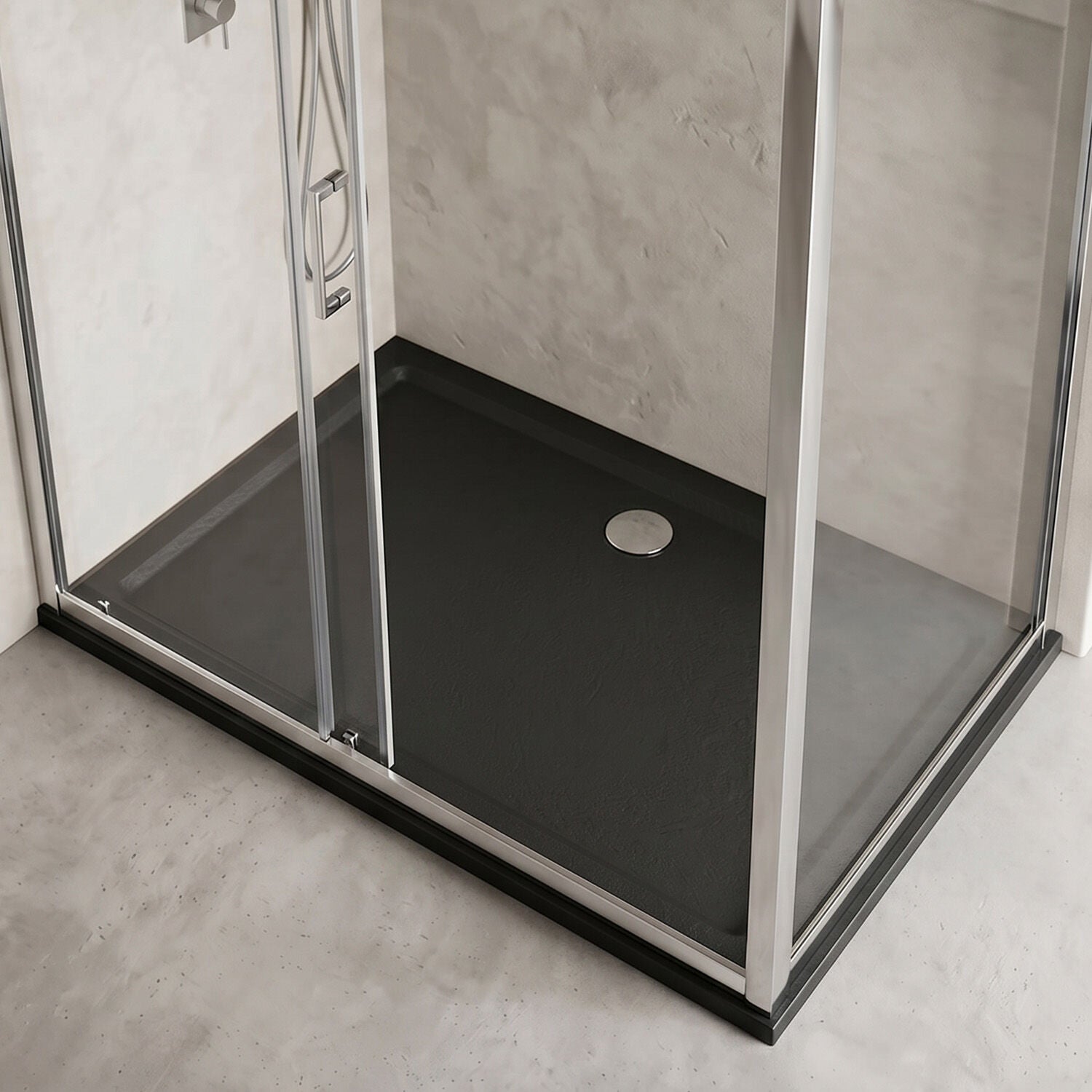 [BETR71044] Balterley Shower Tray Modern Rectangular 40mm Profile Slimline, Slate Grey - Multiple Sizes Available - Silo