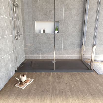 [BETR71051] Balterley Shower Tray Modern Rectangular 40mm Profile Slimline, White or Grey - Multiple Sizes Available - Lifestyle 1