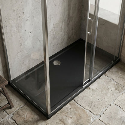 [BETR71051] Balterley Shower Tray Modern Rectangular 40mm Profile Slimline, Slate Grey - Multiple Sizes Available - Silo